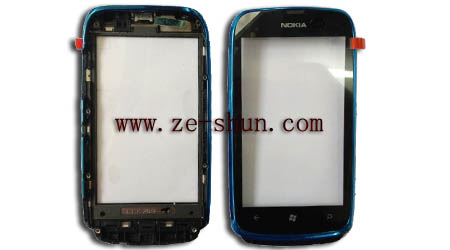 Nokia Lumia 610 touchscreen complete Blue