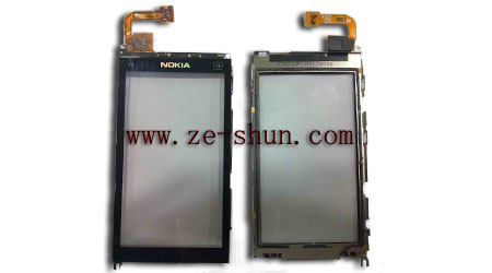 Nokia X6 touchscreen with frame